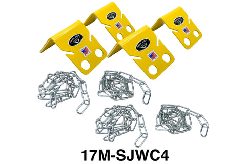 Compact Wheel Chocks With Chain
