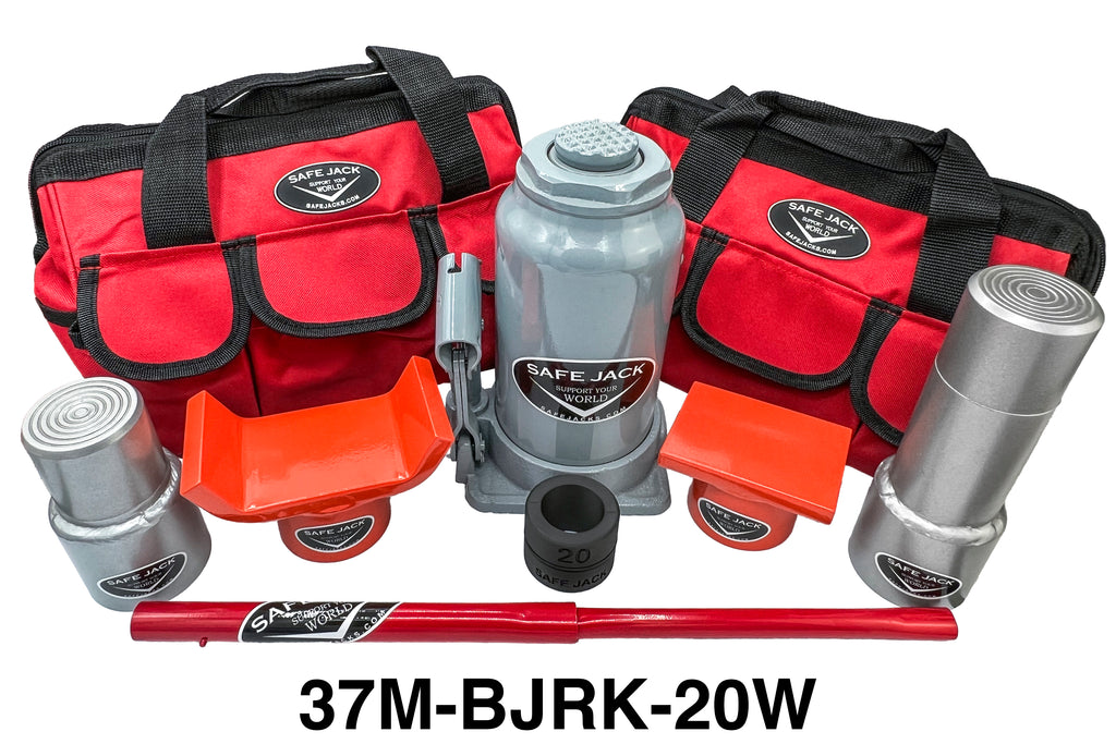 Bottle Jack Recovery Kit With 20 Ton Bottle Jack Safe Jack